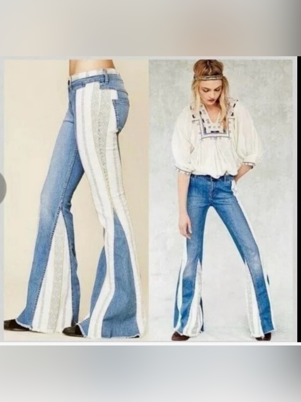 Free People Danica flare/bell bottom jeans, size 30.